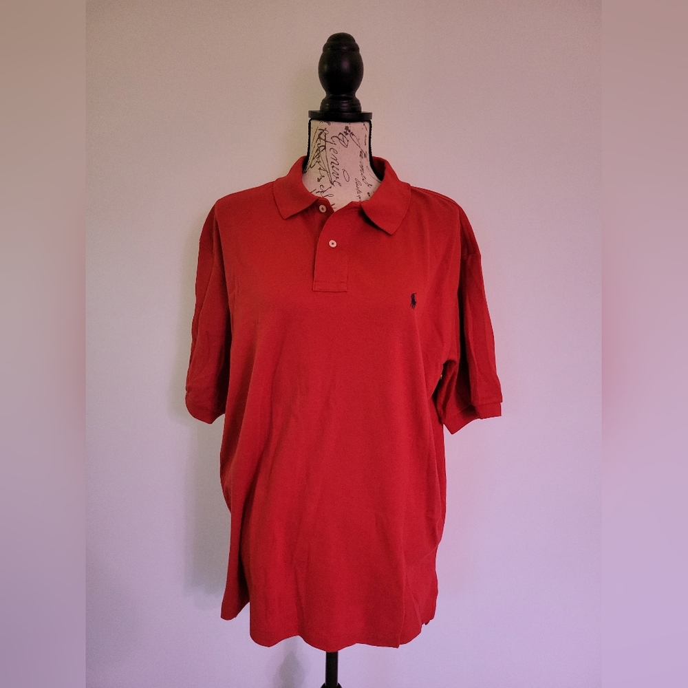 Polo Ralph Lauren Men's Red Polo Size L